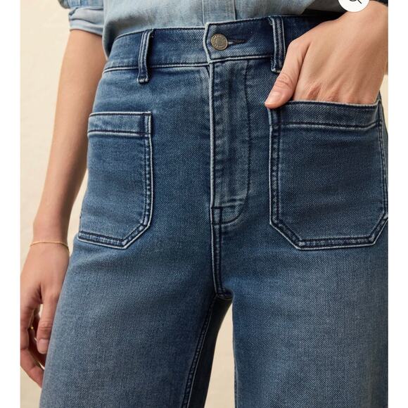 Faherty Stretch Terry Patch Pocket Pant-Riverton Wash Size 30 - Picture 4 of 8